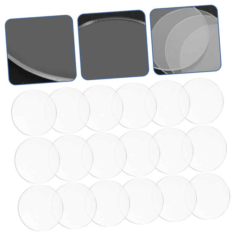 5 Transparent Acrylic Circle Discs Clear Blanks For Crafts Art Projects Decorations - Image 5